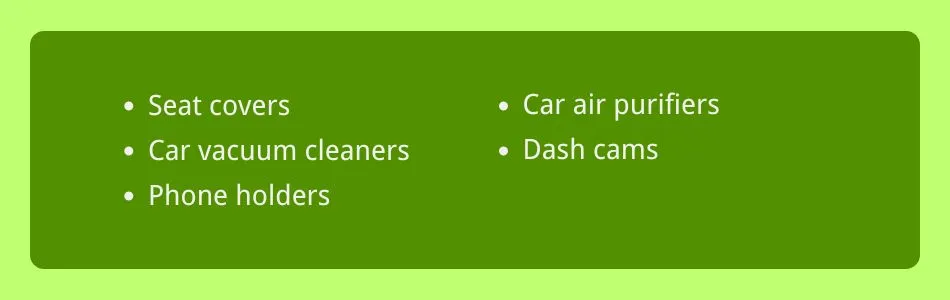 Best Products to dropship:Automotive Accessories