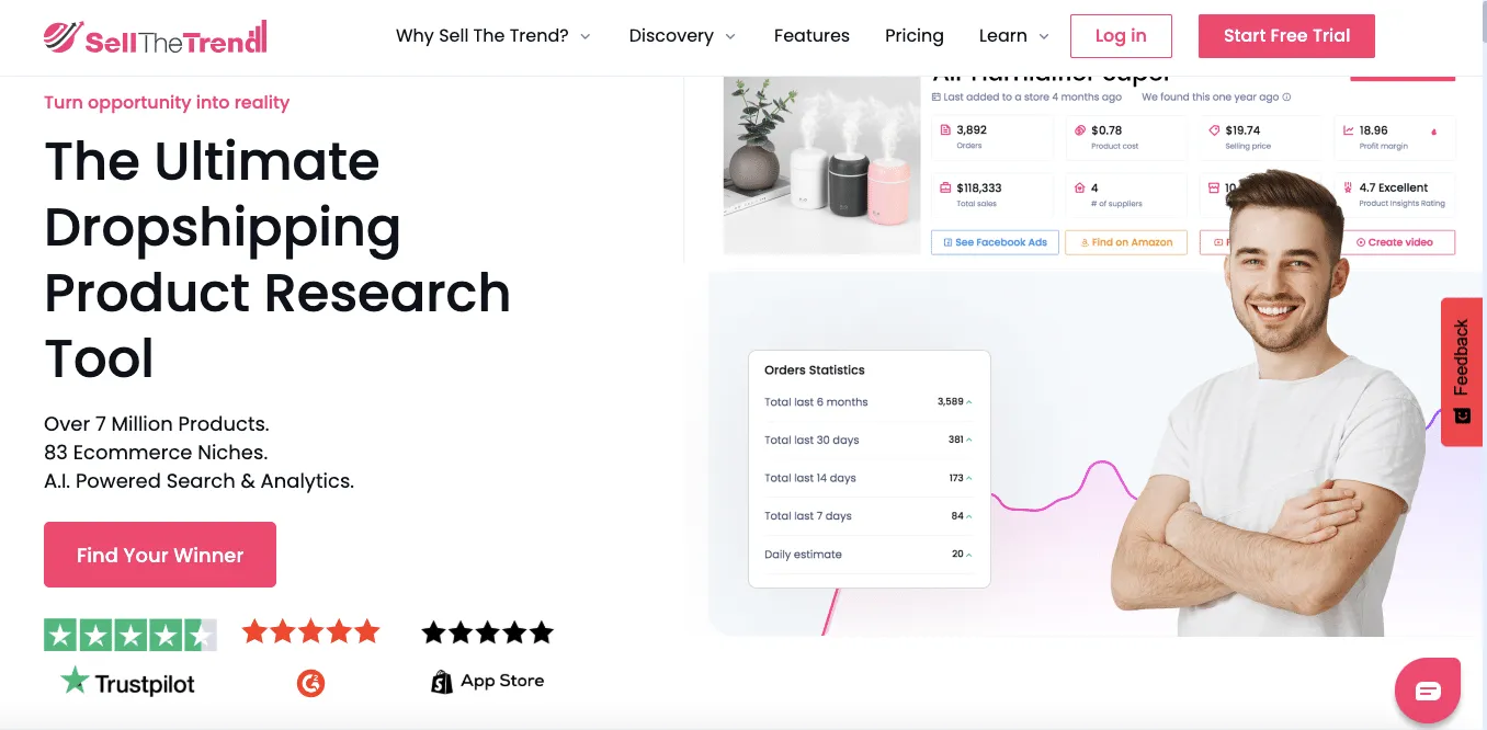 Sell The Trend is one of the best product research tools in the market