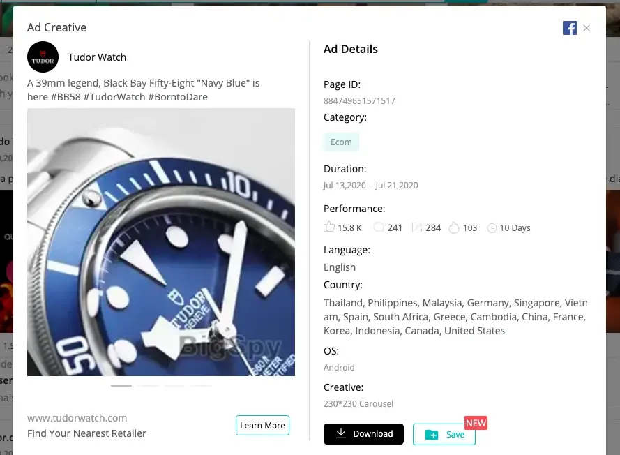 Best Watches ad creatives can't miss in 2021-BigSpy