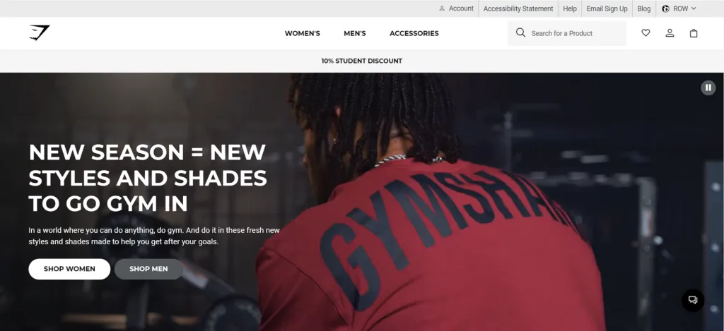 Top 20 Most Successful Shopify Dropshipping Stores:Gymshark