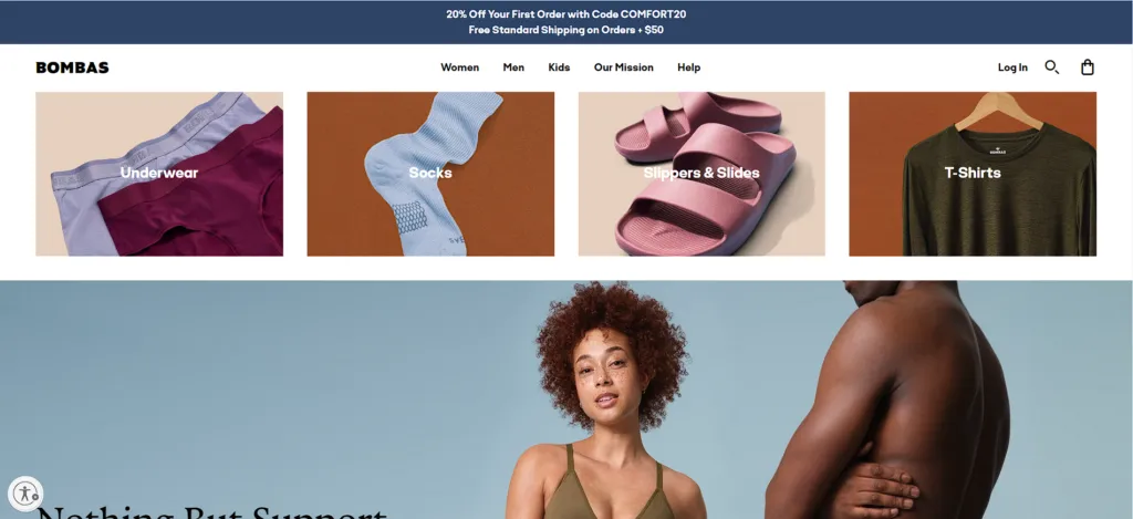 Top 20 Most Successful Shopify Dropshipping Stores:Bombas