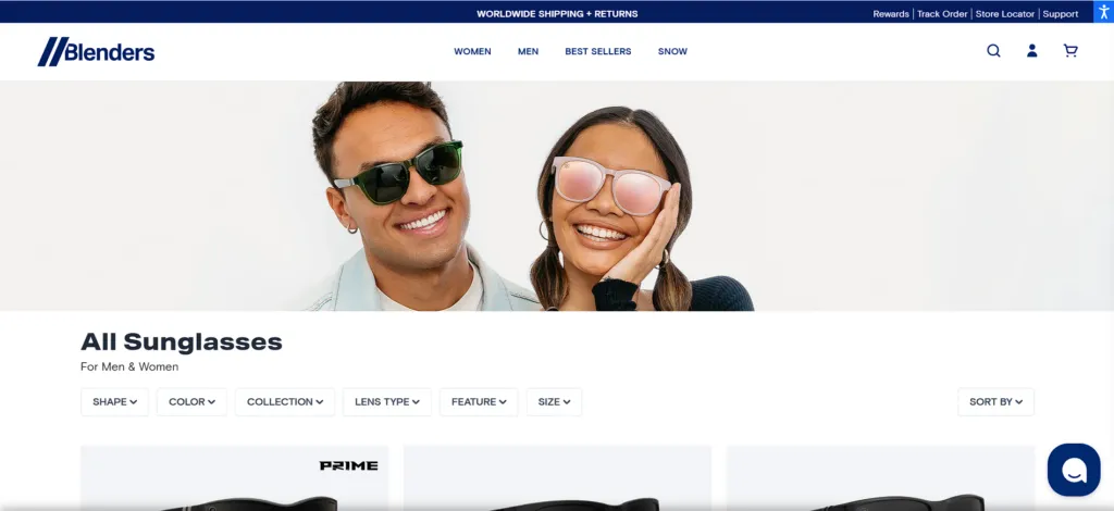 Top 20 Most Successful Shopify Dropshipping Stores:Blenders Eyewear